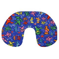 Grateful Dead Dancing Bears Pattern Travel Neck Pillow