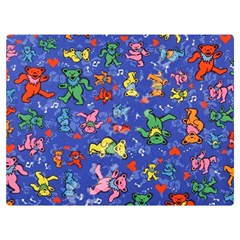 Grateful Dead Dancing Bears Pattern Two Sides Premium Plush Fleece Blanket (baby Size)