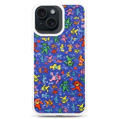 Grateful Dead Dancing Bears Pattern Iphone 15 Plus Tpu Uv Print Case by Salmanaz77