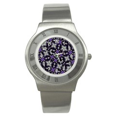 Gothic Radiance Stainless Steel Watch