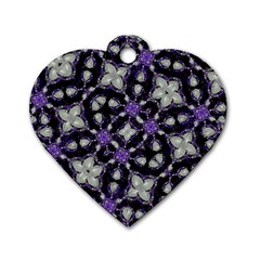 Gothic Radiance Dog Tag Heart (one Side) by dflcprintsclothing