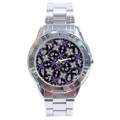 Gothic Radiance Stainless Steel Analogue Watch