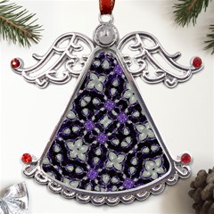 Gothic Radiance Metal Angel With Crystal Ornament by dflcprintsclothing