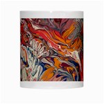 Abstract flames White Mug Center