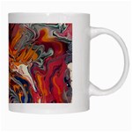 Abstract flames White Mug Right