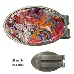 Abstract Flames Money Clips (oval) 