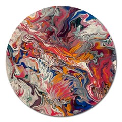 Abstract Flames Magnet 5  (round)