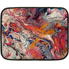 Abstract Flames Fleece Blanket (mini)