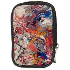 Abstract Flames Compact Camera Leather Case