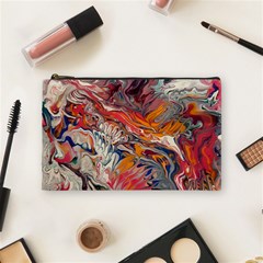 Abstract Flames Cosmetic Bag (medium)