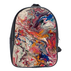 Abstract Flames School Bag (large)