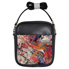 Abstract Flames Girls Sling Bag