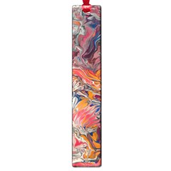 Abstract Flames Large Book Marks by kaleidomarblingart