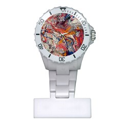 Abstract Flames Plastic Nurses Watch