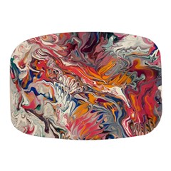 Abstract Flames Mini Square Pill Box