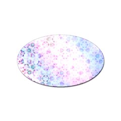 Digital Art Artwork Abstract Pink Purple Sticker (oval)