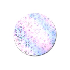 Digital Art Artwork Abstract Pink Purple Magnet 3  (round) by Dutashop