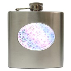 Digital Art Artwork Abstract Pink Purple Hip Flask (6 Oz)