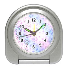 Digital Art Artwork Abstract Pink Purple Travel Alarm Clock