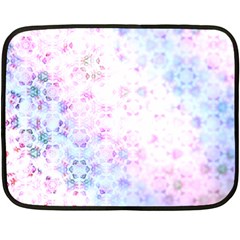 Digital Art Artwork Abstract Pink Purple Two Sides Fleece Blanket (mini)