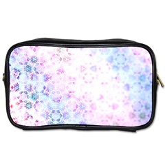 Digital Art Artwork Abstract Pink Purple Toiletries Bag (one Side)