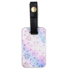 Digital Art Artwork Abstract Pink Purple Luggage Tag (one Side)