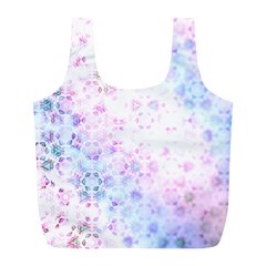 Digital Art Artwork Abstract Pink Purple Full Print Recycle Bag (l)