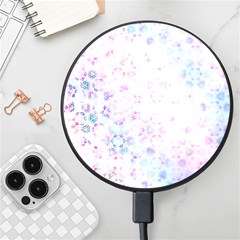 Digital Art Artwork Abstract Pink Purple Wireless Fast Charger(black)