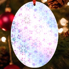 Digital Art Artwork Abstract Pink Purple Uv Print Acrylic Ornament Oval by Dutashop