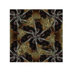 Abstract Ornate Organic Texture Design Print Square Satin Scarf (30  x 30 )