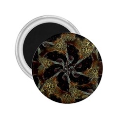 Abstract Ornate Organic Texture Design Print 2.25  Magnets