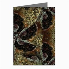 Abstract Ornate Organic Texture Design Print Greeting Cards (Pkg of 8)