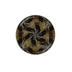 Abstract Ornate Organic Texture Design Print Hat Clip Ball Marker (4 pack)