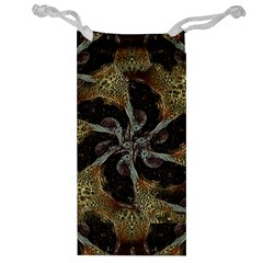 Abstract Ornate Organic Texture Design Print Jewelry Bag