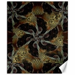 Abstract Ornate Organic Texture Design Print Canvas 8  x 10 