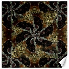 Abstract Ornate Organic Texture Design Print Canvas 12  x 12 