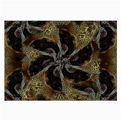 Abstract Ornate Organic Texture Design Print Large Glasses Cloth (2 Sides)