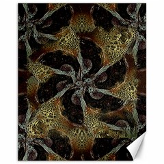 Abstract Ornate Organic Texture Design Print Canvas 11  X 14 