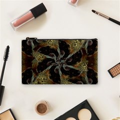 Abstract Ornate Organic Texture Design Print Cosmetic Bag (small)