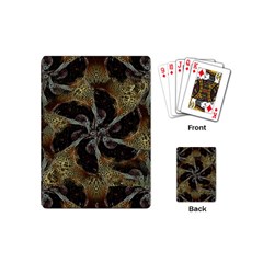 Abstract Ornate Organic Texture Design Print Playing Cards Single Design (mini)