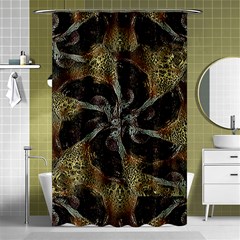 Abstract Ornate Organic Texture Design Print Shower Curtain 48  X 72  (small)  by dflcprintsclothing