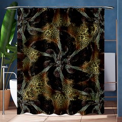 Abstract Ornate Organic Texture Design Print Shower Curtain 60  X 72  (medium) 