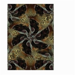 Abstract Ornate Organic Texture Design Print Large Garden Flag (two Sides)