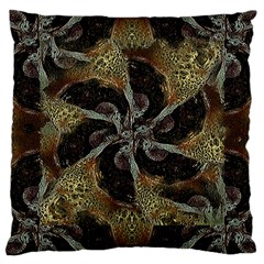 Abstract Ornate Organic Texture Design Print Large Cushion Case (One Side)