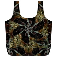 Abstract Ornate Organic Texture Design Print Full Print Recycle Bag (XL)