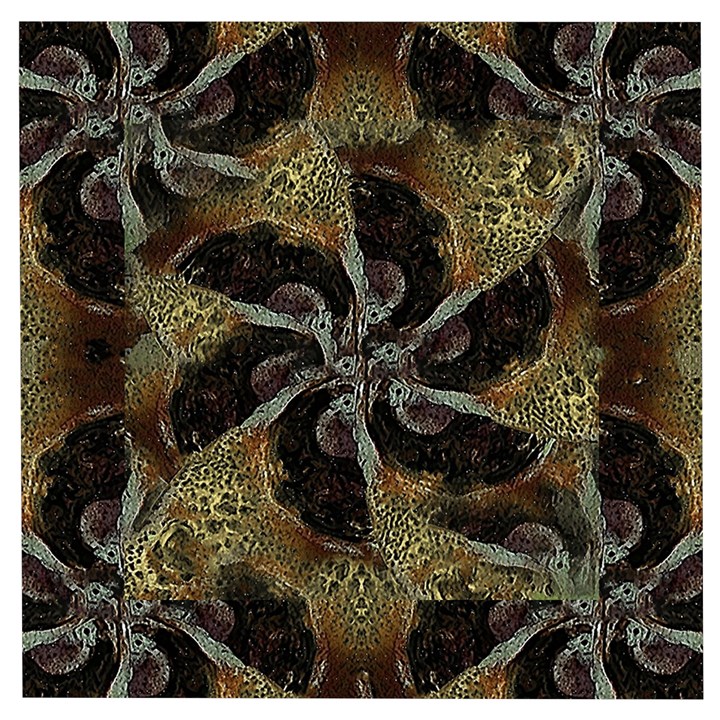 Abstract Ornate Organic Texture Design Print Wooden Puzzle Square