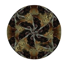 Abstract Ornate Organic Texture Design Print Mini Round Pill Box (Pack of 3)