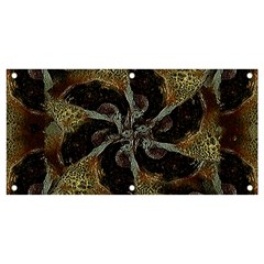 Abstract Ornate Organic Texture Design Print Banner and Sign 4  x 2 