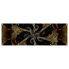 Abstract Ornate Organic Texture Design Print Banner and Sign 12  x 4 