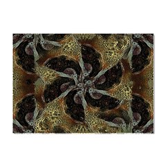 Abstract Ornate Organic Texture Design Print Crystal Sticker (a4)